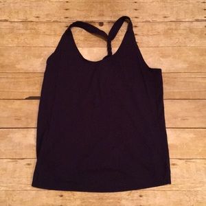 Solid Navy workout tank Under Armour Large
